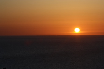 Sun above horizon